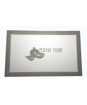 SHABBUS PLATE WITH SILVER DECAL HALLOT