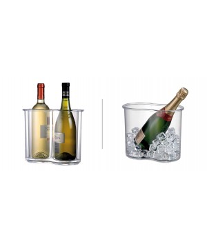 CHAMPAGNE BUCKET & DOUBLE WALL ICELESS COOLER