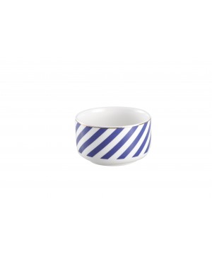 SET 4 SMALL DISHES  BLUE LINE