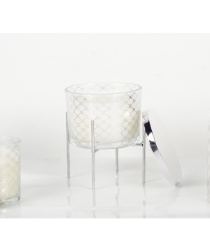 PATCHOULI SCENTED CANDLE WITH SILVER CANDLEHOLDER