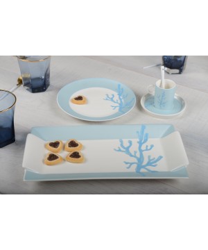 CAKE TRAY CORAL BLUE