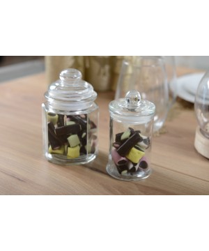 SMALL GLASS JAR WITH LID