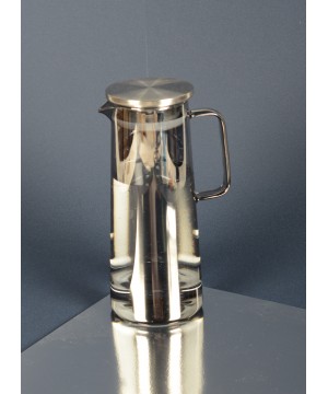 SILVER GLASS PITCHER