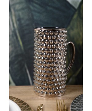 SILVER PITCHER WITH BLACK...