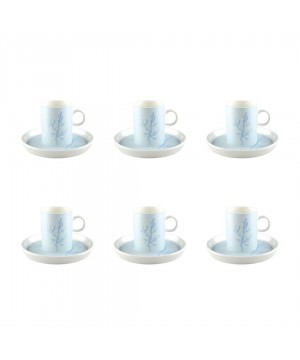 SET OF 6 COFFEE CUPS BLUE...