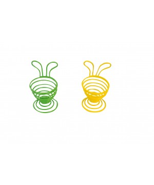 EGG POT YELLOW AND GREEN - SET OF 12