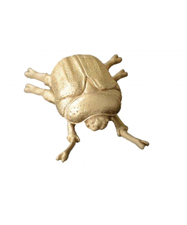 Gold decorative scarab 12x9x4 cm