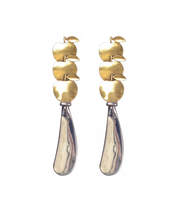 Gold apple spreader - set of 2