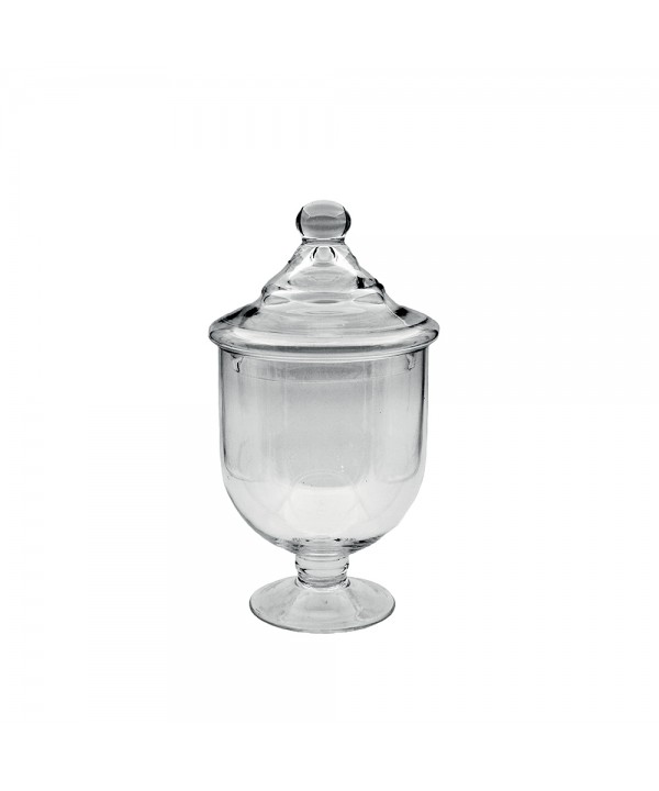Glass pedestal candy jar 15x15x29cm