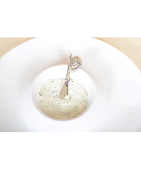 Silver snail spreader - set of 2