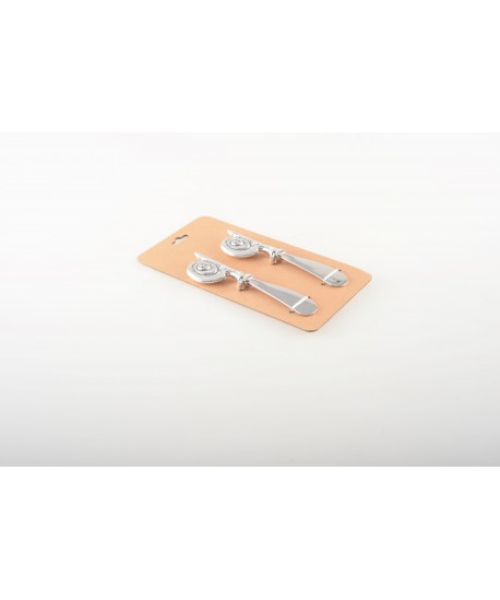 Silver snail spreader - set of 2