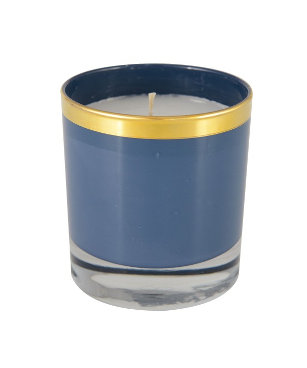 Blue cotton scented candle