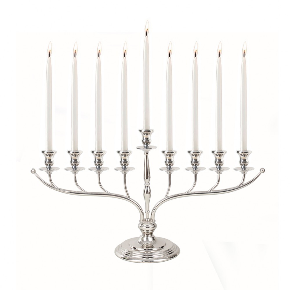 Silver menorah h.45cm