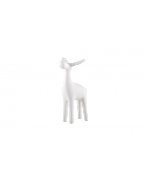 White porcelain deer 13.5cm