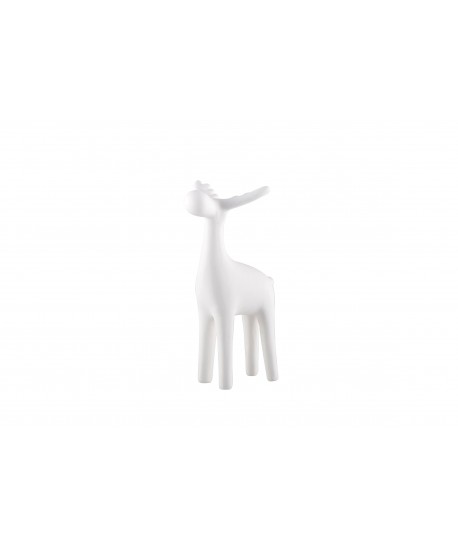 White porcelain deer 13.5cm