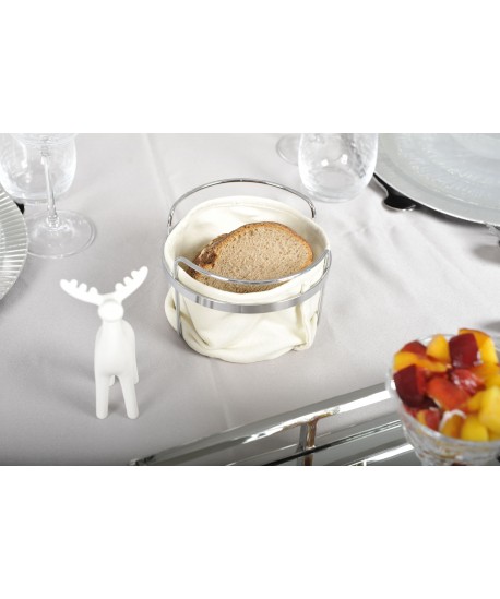 White porcelain deer 13.5cm