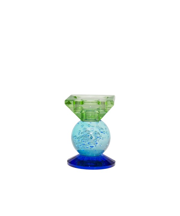 Multicolored candlestick h8cm