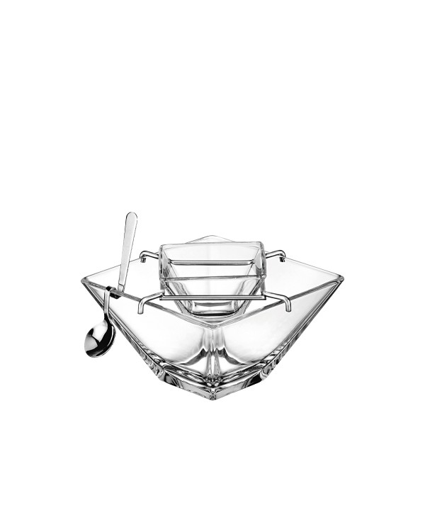 Caviar service 14x14x10cm