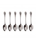 Set of 6 tea spoons + crystal box
