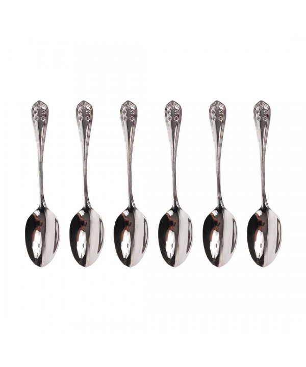 Set of 6 tea spoons + crystal box