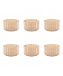 Coupelles dorées - lot de 6