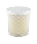 Silver musk candle with lid 7.8x8.2cm