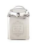 Silver sugar box 10x10x10cm