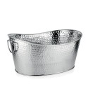 Seau à champagne argent martelé 49x35x23.5cm