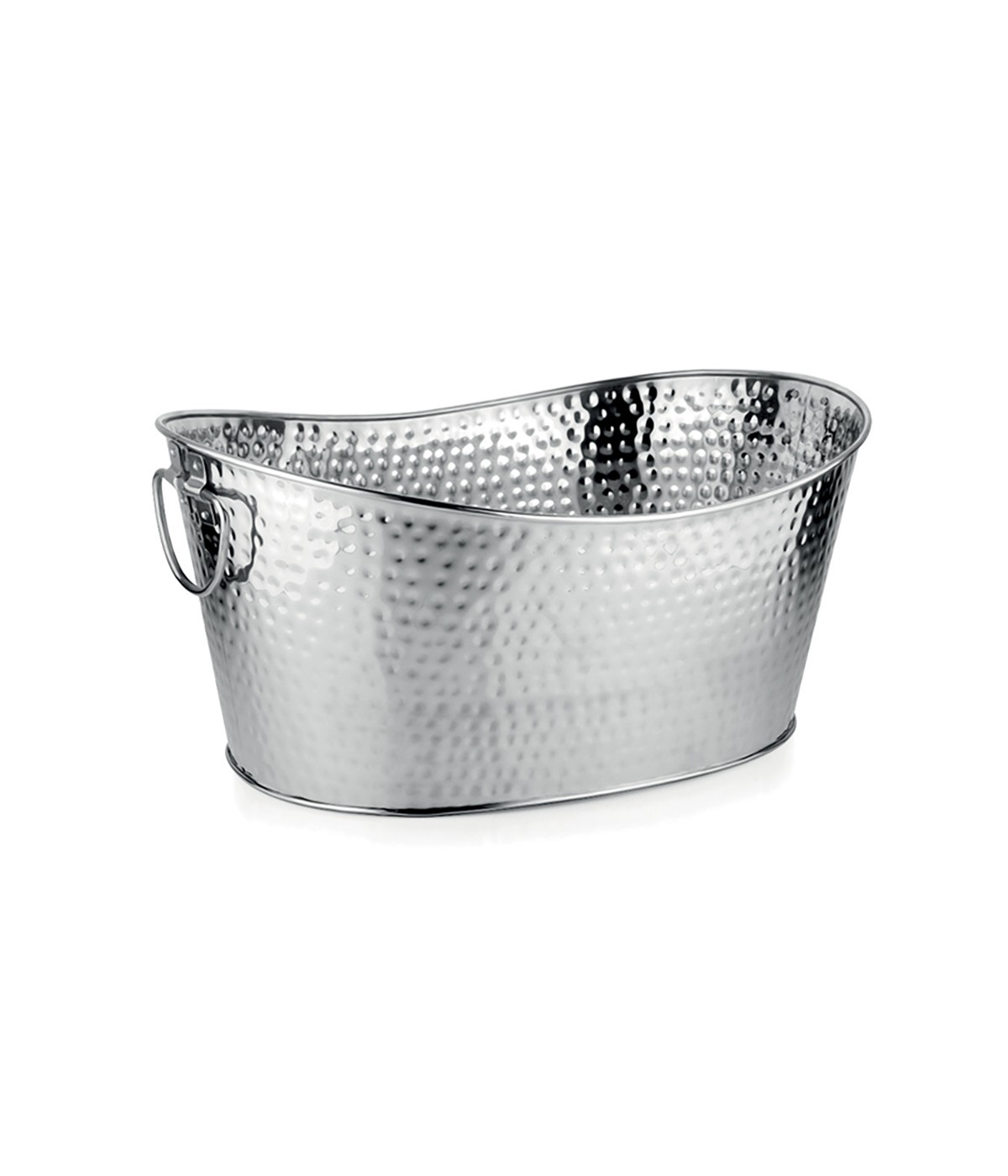 Seau à champagne argent martelé 49x35x23.5cm
