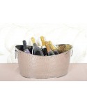 Seau à champagne argent martelé 49x35x23.5cm
