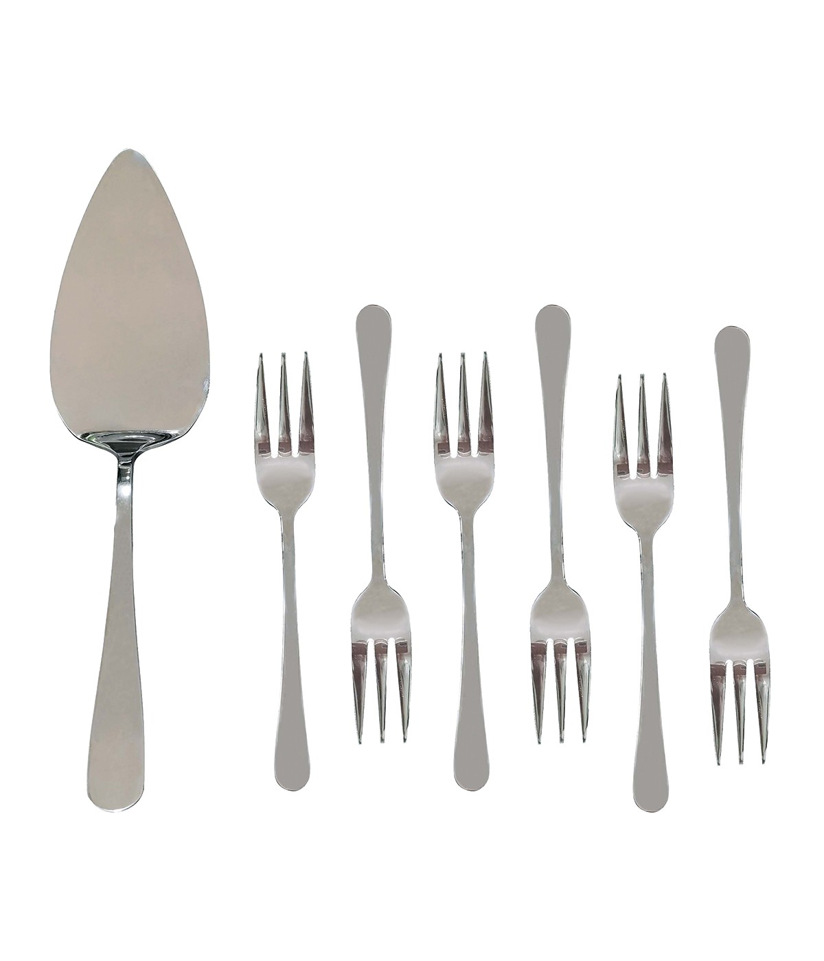 Set of 7 silver pastry tools