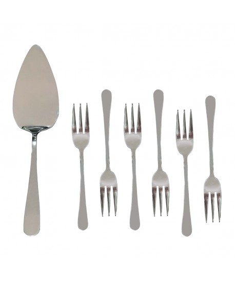 Set of 7 silver pastry tools