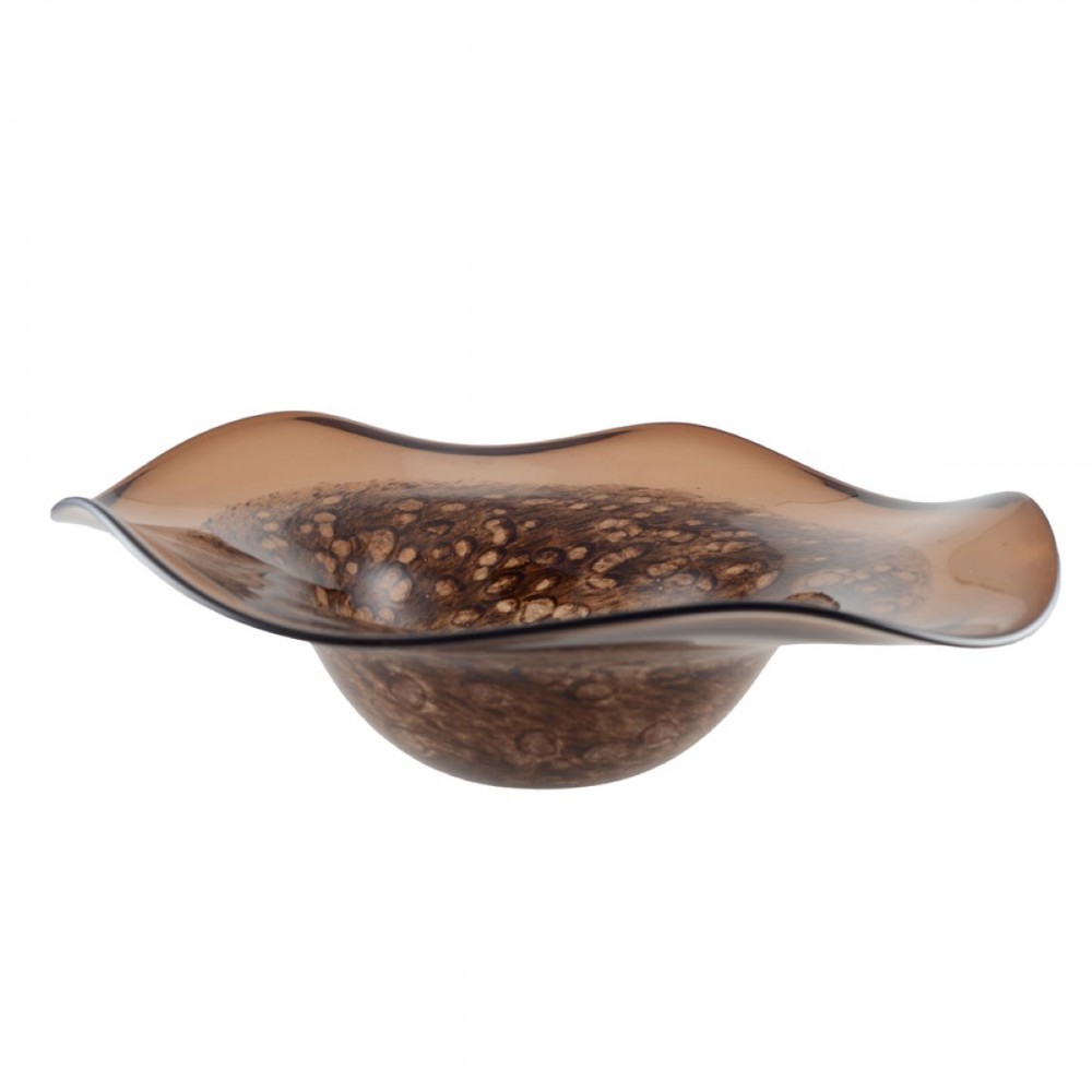 Coupe décorative marron 40x40x10cm