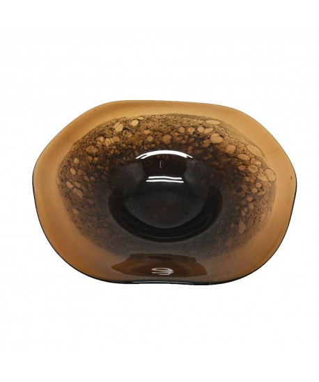 Coupe décorative marron 40x40x10cm