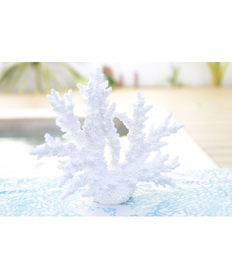 Corail blanc décoratif 34x13x27cm