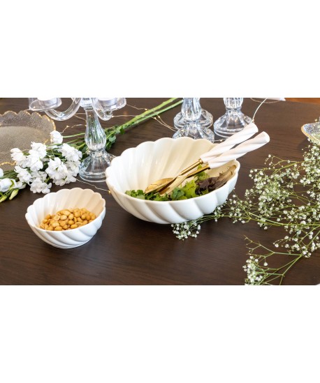 Cloud dish ecru 15x15x6cm