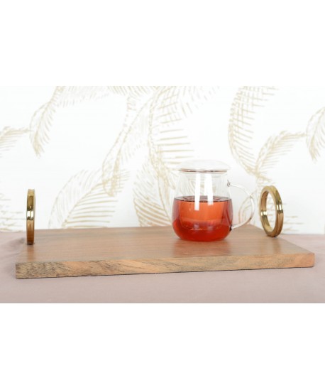 Mug à infusion en verre avec filtre en verre 550ml