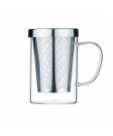 Mug 400ml avec couvercle et filtre en inox