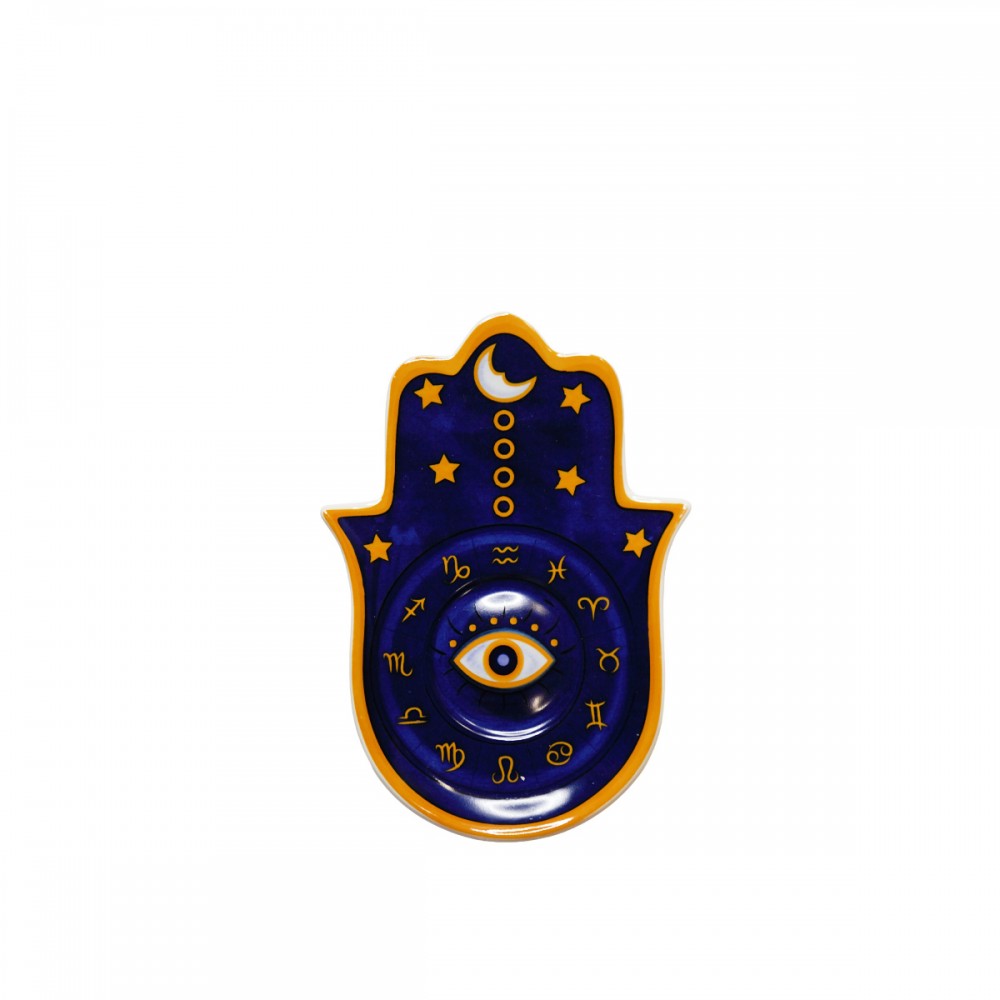 Coupelle main bleu nuit 16.7x10.5x1.5cm