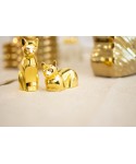 Salt and pepper shakers golden cat
