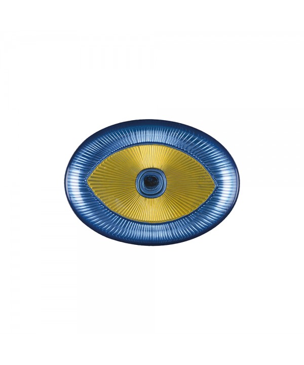 Light oval eye-shaped bowl