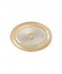 Coupelle ovale œil 22x15.5cm beige