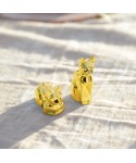 Salt and pepper shakers golden cat