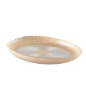 Coupelle ovale œil 22x15.5cm beige