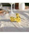 Salt and pepper shakers golden cat