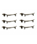 Dachshund knife rests - set of 6