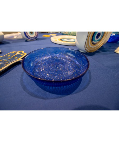 Bol bleu constellation 15x15x3cm