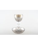 Kiddush cup with saucer h15cm