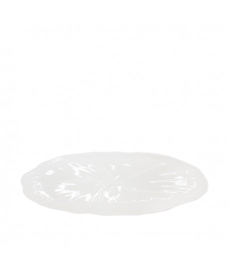 White oval flower dish 37cm