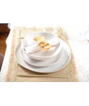 White dinner plate